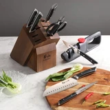 Knife 8PC Block Set Black Helena Series