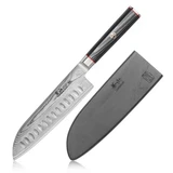 Santoku Knife 7IN w/Sheath Damascus Yari