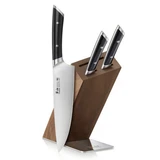 Knife 4PC Hua Block Set Black Helena Ser