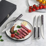 Steak Knife 4PC Set Pakkawood