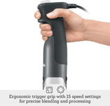 Imersion Blender 8IN Control Grip Brevle