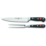 Knife 2PC Carving SET Holow Edge Classic