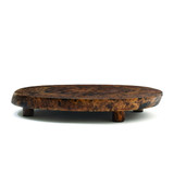 Server Med Burl Finish Footed Acacia