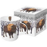 Winter Buffalo Mug and Box