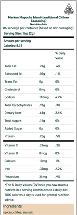 Merken Mapuche Blend 2 oz Merken Mapuche Blend 2 oz