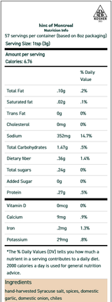 Montreal Style Steak Seasoning 2 oz Montreal Style Steak Seasoning 2 oz