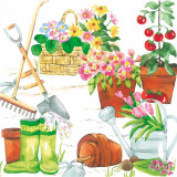 Happy Garden Beverage Napkins