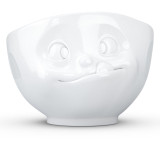 Bowl 33OZ Tasty Face White