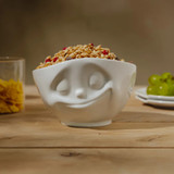Bowl 16OZ Happy Face White
