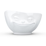 Bowl 16OZ Grinning Face White