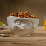 Bowl 16OZ Grinning Face White