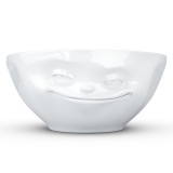 Bowl 11OZ Grinning Face White