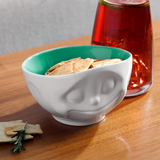 Bowl 16OZ Happy Face Jade Color Inside