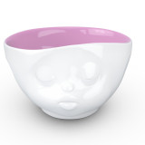 Bowl 16OZ Kissing Face Berry Color Insde