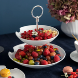 Serving Platter 2-TIER White