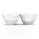 Bowl Medium 2PC Grinning & Kissing Face