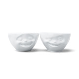 Bowl Medium 2PC Laughing & Winking Face