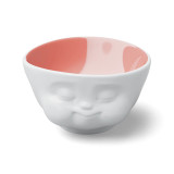 Bowl 16IN Munching Face Inside Peach