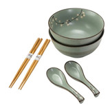 Bowl 2 3PC Set 24oz Chopsticks Spoons