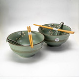 Bowl 2 3PC Set 24oz Chopsticks Spoons