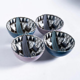 Rice Bowl 4PC Set Peacock