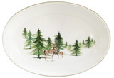Platter Oval 12X15X2 WOODLAND