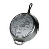 Fry Pan 12IN Cast Iron Bear Wildlife