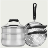 SaucePan Set 3QT Double Boile &Steamer