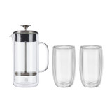 French Press 27OZ Latte Glass DW Set 3