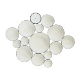 Bubble Bowl Matte Black and White