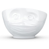 Bowl 16OZ Hopeful Face White