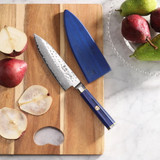Chefs Knife 6IN Blue w/ Sheath KTta