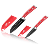 Knife Set 2PC Red Santoku Starter