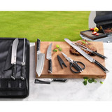 BBQ Knife 9PC Bag Set Black Helena Seres