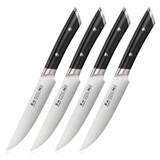 Steak Knife 5IN 4PC Set Black HELENA