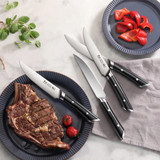 Steak Knife 5IN 4PC Set Black HELENA