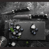 Santoku Knife 2PC Starter Black