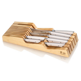 BBQ Knife 8PC Set In Drawer WHT Helena
