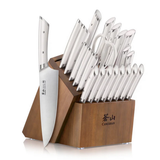 Knife 23 PC Block Set White Helena Ser