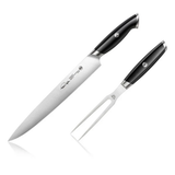 Carving Knife 2PC Set Black TKSC