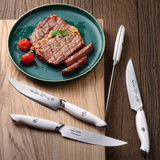 Steak Knife 5IN 4PC Set White TKSC