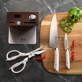 Knife 6PC Hua Block Set White Helena Ser