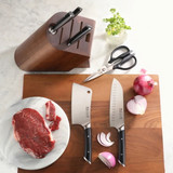Knife 7PC Block Set Bllack Helena Series