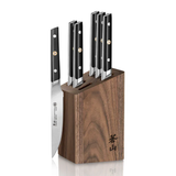Steak Knife 7PC WalnutBlock Set TC Seres