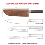 Magnetic Knife Sheath 7-8IN Saya Wnut