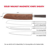 Magnetic Knife Sheath 8-9IN Saya Wnut