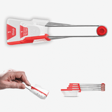 Levoons Red Scrape Measuring Spoons