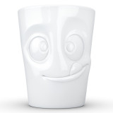 Coffee MUG Tasty Face White w/ Handle