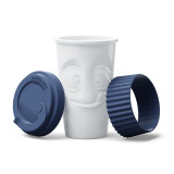 MUG To Go Tasty 13.5oz Navy w/ Lid/Sleev