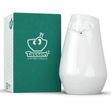 Tall Flower Vase Laid-Back White